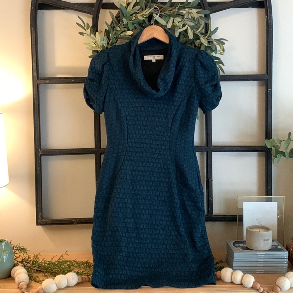 Holiday Dress, Green and Black